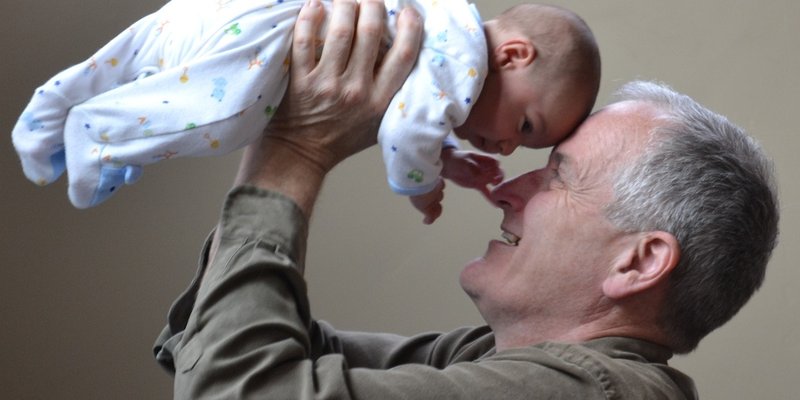 Man holding grandbaby